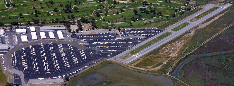 Aerial shot of Palo Alto Airport