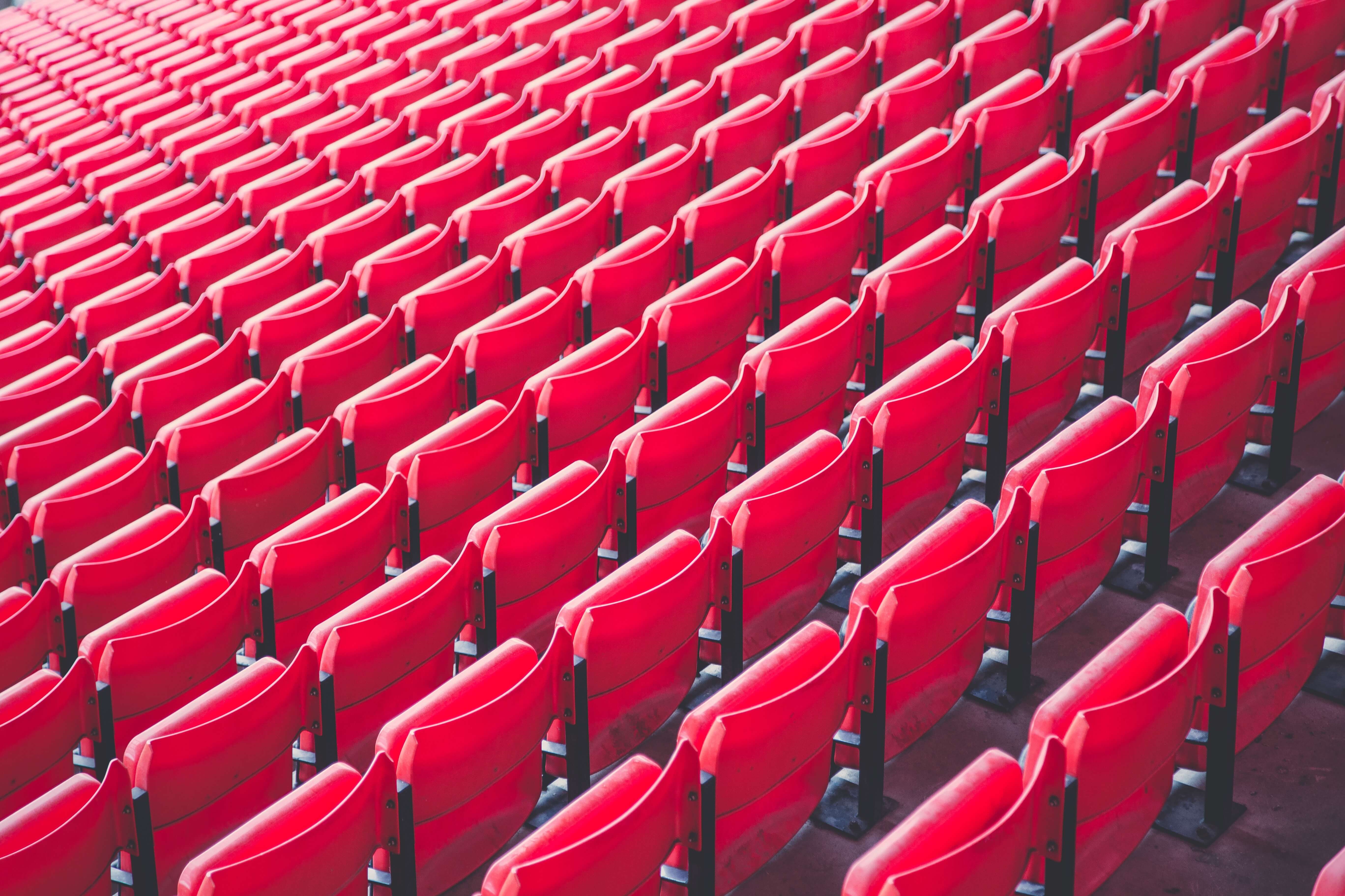 seats in a venue ready to be sold as tickets to jane doe event