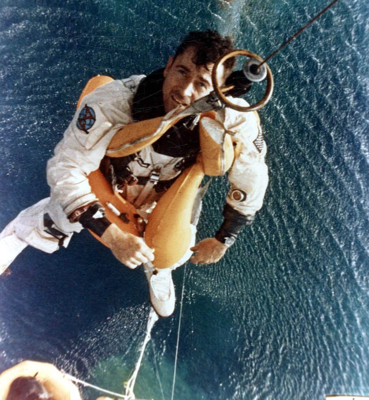 Young following splashdown of Gemini 10