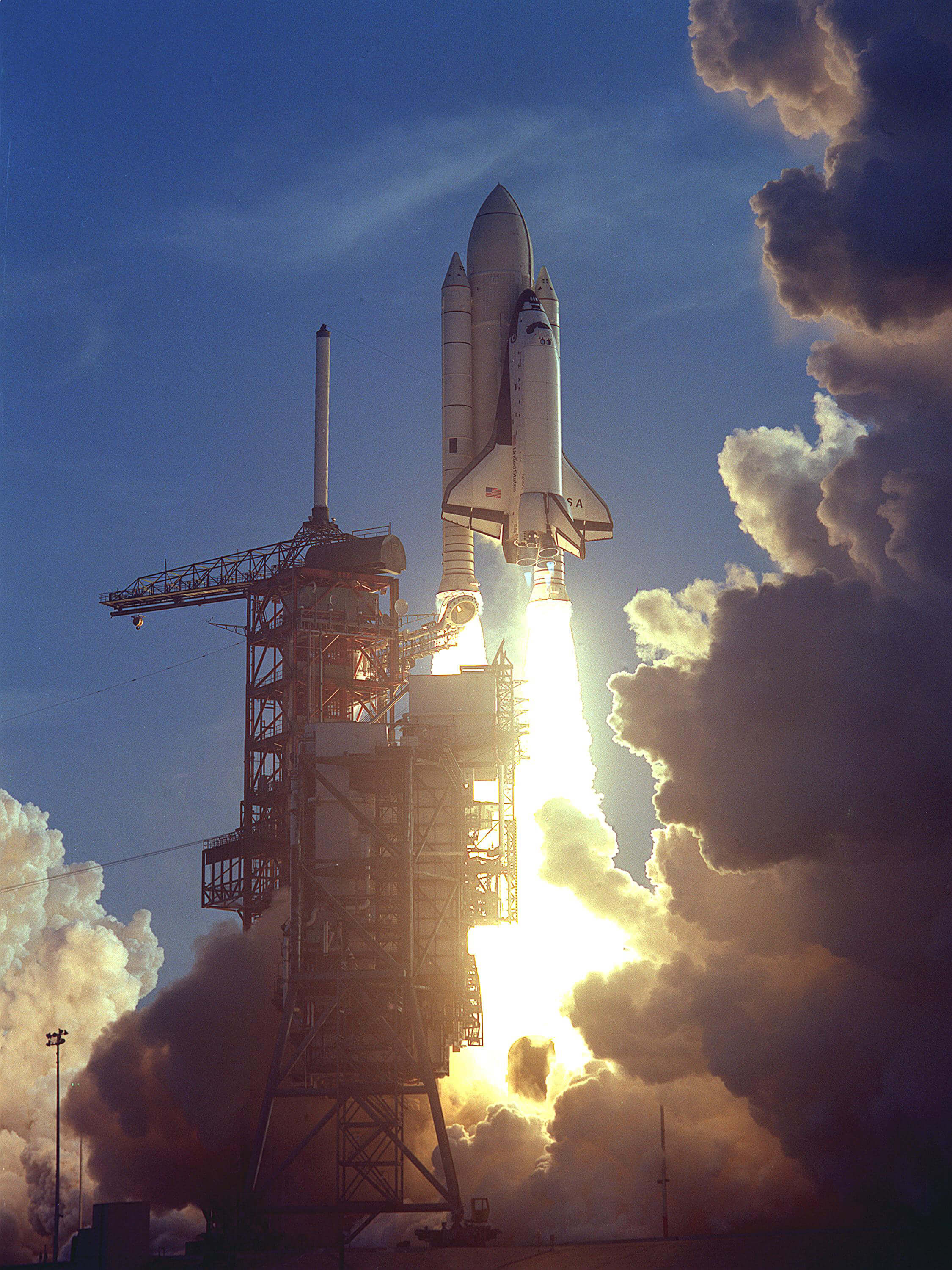 STS-1 liftoff from Kennedy Space Center