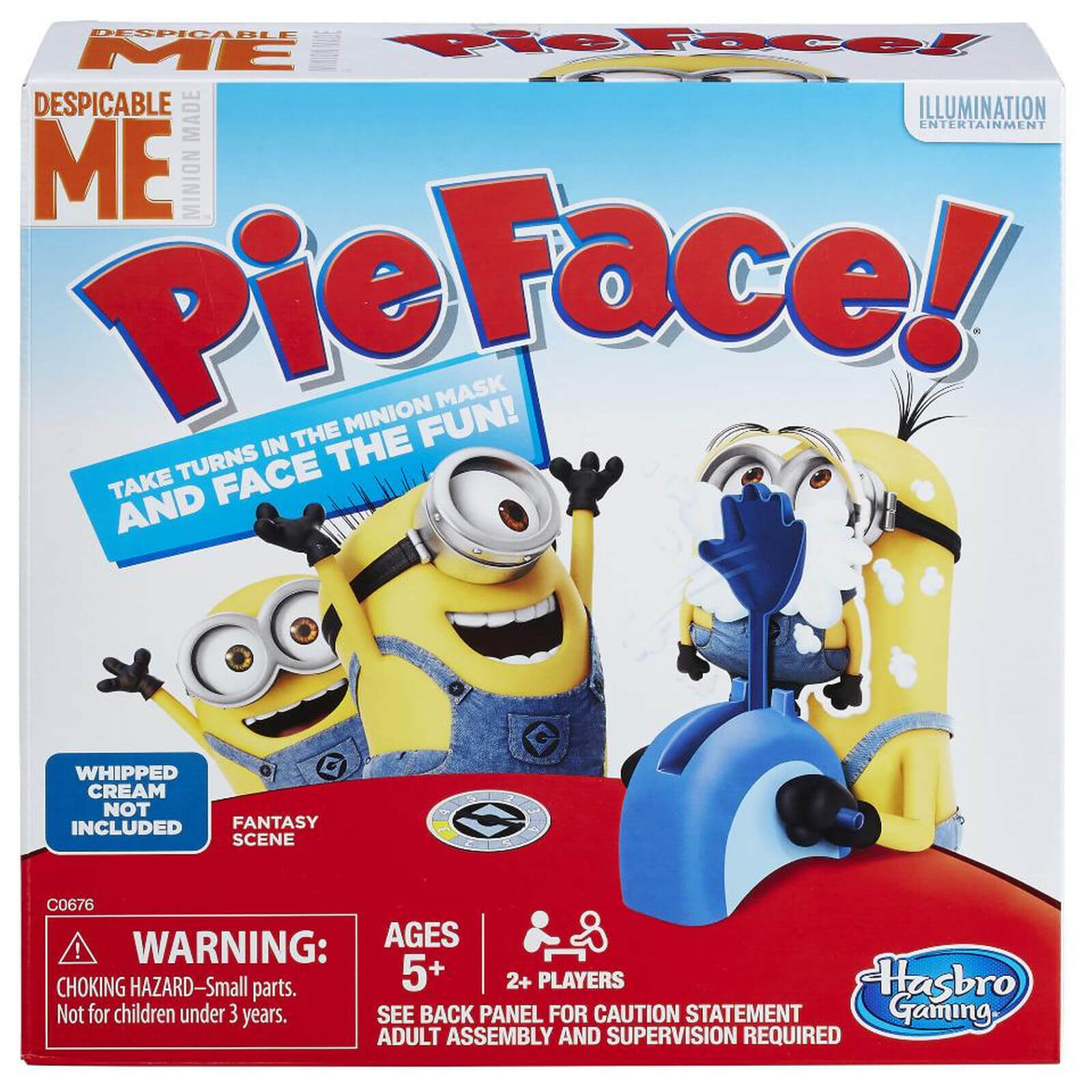 Special Minion edition of pie face
