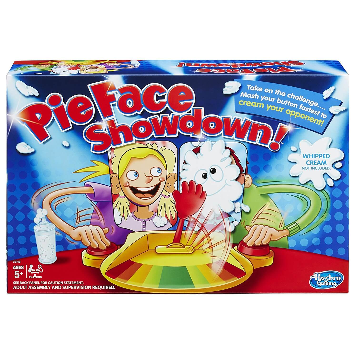 Pie face showdown game.