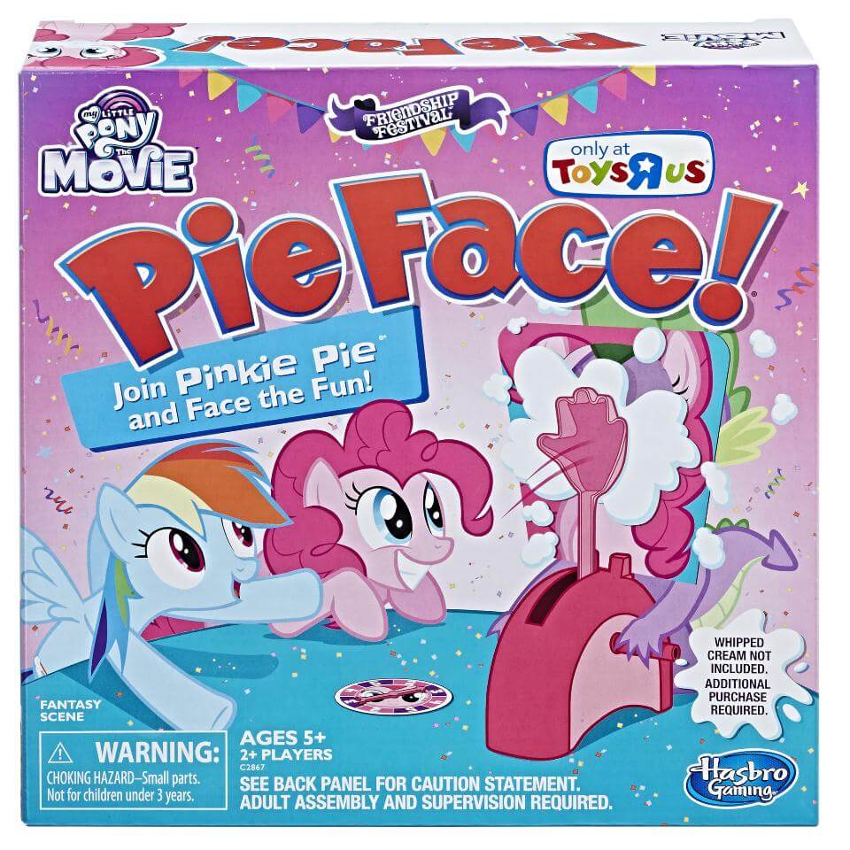Special My Little Pony edition of pie face