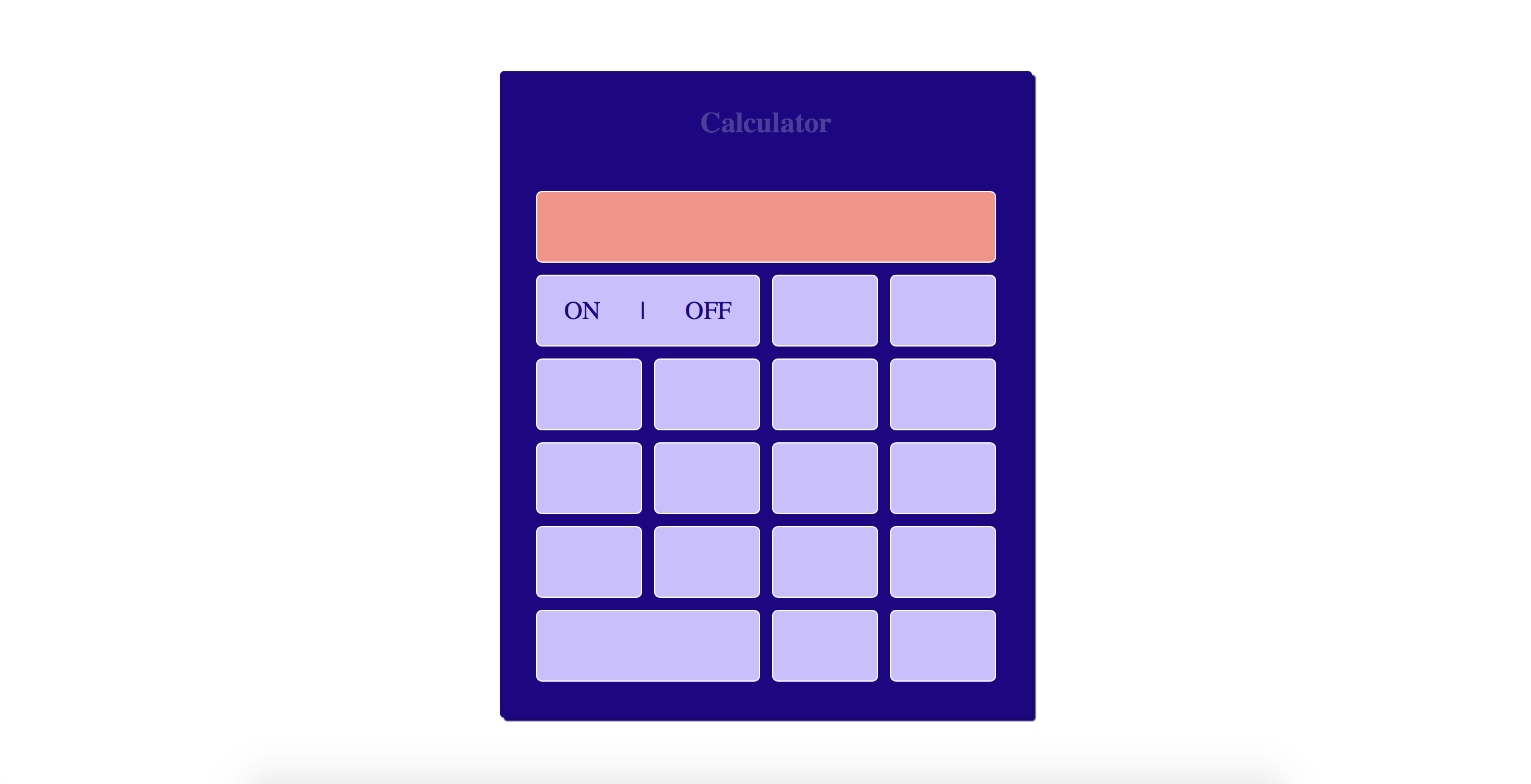 Calculator project